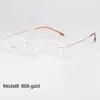 rimless titanium spectacles