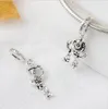 Convient aux bracelets Pandora 20pcs dessin animé jouet émail pendentif breloques perles breloques en argent perle pour les femmes bricolage collier européen bijoux