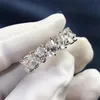 2020 Neuankömmling Damenmodeschmuck 925 Sterling Silber Wassertropfen Birnenschliff Weißer Topas CZ Diamant Frauen Hochzeit Braut 245Q