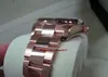 Cadeau de Noël montre pour homme montre en or rose sur bracelet dernier modèle 326935 avec boîte