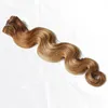 Brazilian Body Wave Malaysian Virgin Human Hair 120G Clip In Extension Full Head 7Pcs lot, Color 2&Color 27 Options