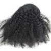 Venda quente cabelo humano extensões de rabo de cavalo yaki afro kinky encaracolado rabo de cavalo envoltório cordão humano cabelo natural preto com clipe no cabelo