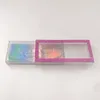 Ciglia di visone 3D 5D Confezione personalizzata Scatola di strass glitter vuota Ciglia finte di visone naturale di vendita calda