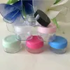 3g 5g 10g 15g 20g 25g plastic cosmetic container black Plastic cream jar Makeup Sample Jar Cosmetic Packaging Bottle Wax Container