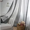 Sheer Curtains Nordic minimalism living room bedroom study curtain window Large stripe semi transparent screens