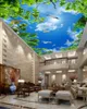 Personnalisé Toute taille Murale murale 3D Fond d'écran Bleu Ciel, White Seagull Plafond Muraux Salon Canapé Chambre à coucher De toilette Fond d'écran Peinture