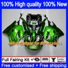 Kropp för Kawasaki ZZR 1100 CC ZX-11R 1990 1991 1992 205MY.82 ZX 11R ZZR1100 ZX11 R ZZR-1100 ZX-11 R ZX11R 90 91 92 Blue Flames Fairing