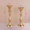 Gold flower rack 45/50 cm tall candle holder wedding table centerpieces vase decoration event party road lead