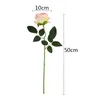 Flores decorativas Guirnaldas 5/10 Real Touch Rose Flannel Flone Bouquet Single Head Roses Manojo artificial para decoración de boda Home Deco