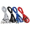 500pcs / parti 3in1 USB-kabel Snabb Laddningskabel Android Micro USB-typ C USB C för Samsung Xiaomi Mobiltelefonkablar Laddningsladd