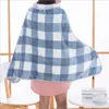 Kappdukar flanell sjal cape tjockna nap kontor filt hem luftkonditionering filt bil resa swaddling robe outwear topps gåvor B7159