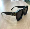 OCCHIALI DA SOLE MILLIONAIRES di lusso Nero Brand New full frame Occhiali da sole vintage firmati per MILIONAIRES donna uomo Logo in oro lucido