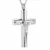 IJD8532 Jesus Cross Cremation Necklace Selling Funeral Urn Casket Stainless Steel Memorial Urn Locket Hold Loved Ones Ashes283d