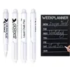 Branco Líquido Chalk Marcador Pen Glass Windows Quadro Blackboard apagável Líquido Caneta de tinta para quadro branco Janela Pen DBC VT0279