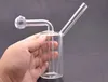 Glass Oil Burner Bubbler agua Bong pipe pequeños quemadores pipes bubbler dab rigs Plataforma petrolera para fumar mini vaso embriagador Bongs cera