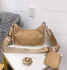 إعادة طبعة أكياس الكتف Redition Nylon Handbags بيع حقائب محفظة Women Crossbody Bag Lux Hobo مع Box269H