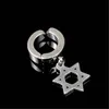 Clip on stainless steel earrings Jesus cross star hoop Screw Back ear rings women mens fashion jewelry will and sandy