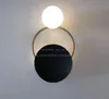 Nordic Retro Bedside Led Vägglampa Art Brass Foyer Bakgrund Sovrum Restaurang Aisle Wall Sconce Lighting Gratis frakt Myy