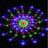 LED Net Lights, Spider Web Light Flash Starry Sky Christmas Decoration Fairy Tale Round Festival Aangepaste Gekleurde Multifunctionele String