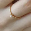 Luckyshine 6 PCS 1LOT Gentle Fire Round Shiny Natural Pearl Gems 14K Gold Plated Rings Wedding Family Friend Holiday Gift Rings For Women