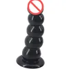 Big Anal Dildo 5 Beads Ball Butt Plug med Strong Suction Cup Anal Massage Sex Toys for Women Men Adult Product4300308