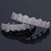 Jóias de hip hop masculino diamante diamentos grillz dentes dourados de luxo de prata de prata igled grills rapper de hiphop masculino judeu judeu AC56999323