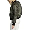 패션 -2008 가을 코트 겨울 여성 얇은 재킷 패션 여자 코트 폭격기 긴 소매 코트 캐주얼 스탠드 칼라 겉옷