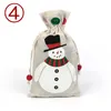 Presentes de Natal de linho com cordão bolsa saco Papai Noel Árvore do boneco de serapilheira Bolsa de armazenamento Xmas Saco dos doces miúdos para Birthday Party 6 Estilo M671