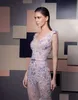 Seksowny projektant Prom Dresses V Neck Illusion Lace Aplikacje Koraliki Syrenka Suknia Wieczorowa Najwyższej Jakości Formalne Party Suknie Moda
