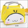 15 stijl schattige draagbare kleine lunchbox tas outdoor handige picknicktas ijs pack dikke student isolatie DC575