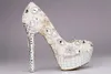 Высококачественные роскошные элегантные кристаллы и жемчужины свадебное платье свадебные туфли хрустальная бриллиантовая туфли на низких каблуках женская леди платье SH2670