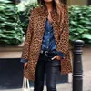 Autumn Leopard Print Cardigans Coats 여성 소매가 재킷 2019 Zanzea 섹시한 얇은 캐주얼 지퍼 아웃복 플러스 여성 탑 T200114