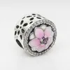 Groothandel-bloem charme kralen luxe designer sieraden met doos voor Pandora 925 Sterling zilveren CZ diamant DIY dames armband kraal