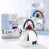 20 stks "Love Is Brewing" theepot timer in klassieke retro geschenkdoos bruiloft gunsten Party Gifts Anniversary Keepsake Levert