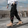 Мода Harajuku Camouflage Joggers Брюки Мужчины Хип-хоп Мульти-карманы Эластичные талии Гарем Брюки Уличная одежда Мужская 2018 Брюки WJ1091