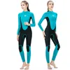 супер стрейч гидрокостюм для дамы полного костюма Плоского сшивания плавания серфинг дайвинг костюм синий черный спички дизайн доступны