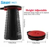 Folding Stools Portable Retractable Camping Stool Height Adjustable 2nd Gen Upgraded Outdoor and Indoor Foldable Stools301Y