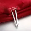 Boucles d'oreilles droites SDSE002 de toute nouvelle femme SDSE002, Mode 925 Silver Dangle lustre Boucles d'oreilles meilleurs cadeau