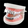 Multi Color chapado en oro Dientes Grillz dientes puntiagudos dientes Adornos manga dientes suave de la buena calidad de los apoyos 11 68cl H1