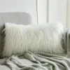 Cushion Cover Decorative Long Hair Pillow Plush Case New Series Style Faux Fur Throw Cushion Bedroom Sofa Decor 30 X 50cm195g