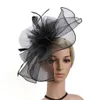 Party Headband 2019 Fascinator Hat Flower Feather Mesh Tea Party Hairband For Women T20062029423602412