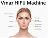 Högintensitetsfokuserad Ultraljuds ansiktslyft Anti Aging Wrinkle Removal Vmax Hifu Machine med 3 patroner