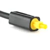 100 stks digitale toslink optische vezel audio kabel 1 man tot 2 vrouwelijke toslink splitter adapter 18cm zwart wit voor cd dvd-speler