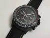 DIW best supemontre DE luxe carbon fiber pattern double side sapphire mirror leather watchband 7750 timing movement watches Men's watch