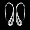 Top sale plated sterling silverDrop ear hook earrings DJSE04 size 2.7CM*0.6CM;high quatity women's 925 silver plate Ear Cuff jewelry earring