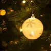 Jul LED Light Balls Snowflake Elk Star Printing Ornaments Julgransdekoration Chrismas Party Bedroom Outdoor Decor