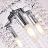 Lustres ronds modernes en cristal pour salon Lustre en cristal de luxe Lustre d'escalier pour les lumières de la maison du salon composé