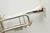 Baja Beste Kwaliteit LT180S-72 BB Trumpet B Platte Messing Verzilverd Professionele trompet Muziekinstrumenten met lederen tas