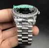 Silberne Edelstahl-Herrenuhr mit Diamant-Lünette, modischer Diamant, heißer Verkauf, hochwertige Boutique-Uhr