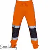 Pantaloni da uomo slim fit Pantaloni da jogging skinny Pantaloni sportivi Pantaloni da allenamento Abiti da lavoro di sicurezza a strisce fluorescenti riflettenti